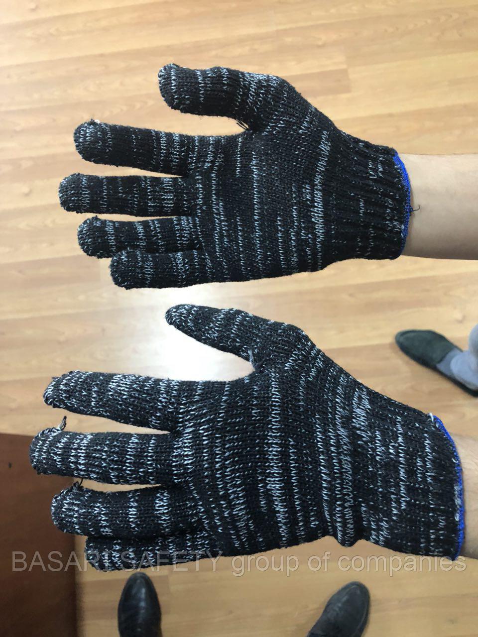 Перчатки хб черные, Рабочие перчатки оптом х/б