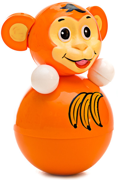 Игрушка Неваляшка "Обезьянка", 15 см
