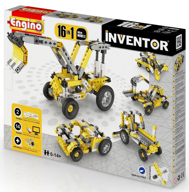 Engino конструктор Inventor "Спецтехника 16 в 1" 125 деталей, Энджино