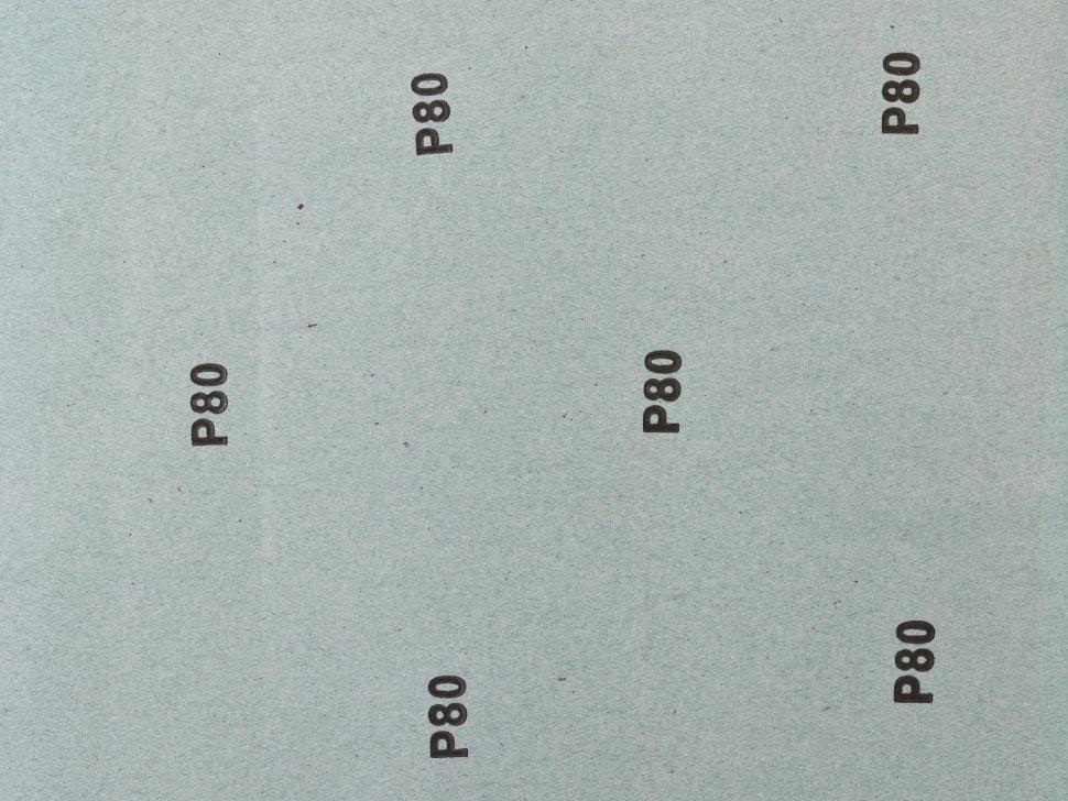 Лист шлифовальный ЗУБР "СТАНДАРТ" на бумажной основе, водостойкий 230х280мм, Р80, 5шт (35417-080) - фото 5 - id-p55645928
