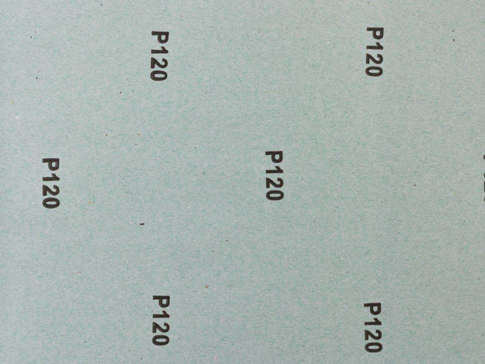 Лист шлифовальный ЗУБР "СТАНДАРТ" на бумажной основе, водостойкий 230х280мм, Р120, 5шт (35417-120) - фото 4 - id-p55645931