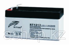 Батарея необслуживаемая (аккумулятор) Ritar RT1213 (12V 1,3 Ah), Емкость аккумулятора: 1,3 Ah, Разъемы: F1