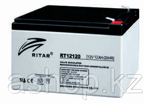 Батарея необслуживаемая (аккумулятор) Ritar RT12120 (12V 12 Ah), Емкость аккумулятора: 12 Ah, Разъемы: F1/F2