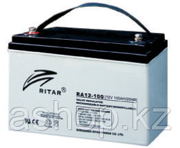 Батарея необслуживаемая (аккумулятор) Ritar RA12-100 (12V 100 Ah), Емкость аккумулятора: 100 Ah, Разъемы: F5/F