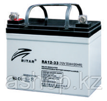 Батарея необслуживаемая (аккумулятор) Ritar RA12-33 (12V 33 Ah), Емкость аккумулятора: 33 Ah, Разъемы: F7/F11