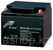 Батарея необслуживаемая (аккумулятор) Ritar RA12-40 (12V 40 Ah), Емкость аккумулятора: 40 Ah, Разъемы: F4/F11