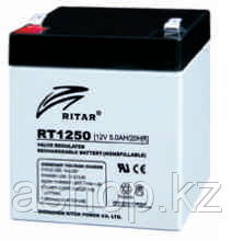 Батарея необслуживаемая (аккумулятор) Ritar RT1250 (12V 5 Ah), Емкость аккумулятора: 5 Ah, Разъемы: F1/F2