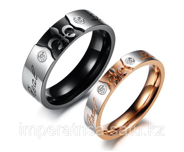 Двойные кольца для влюбленных "Real Love"