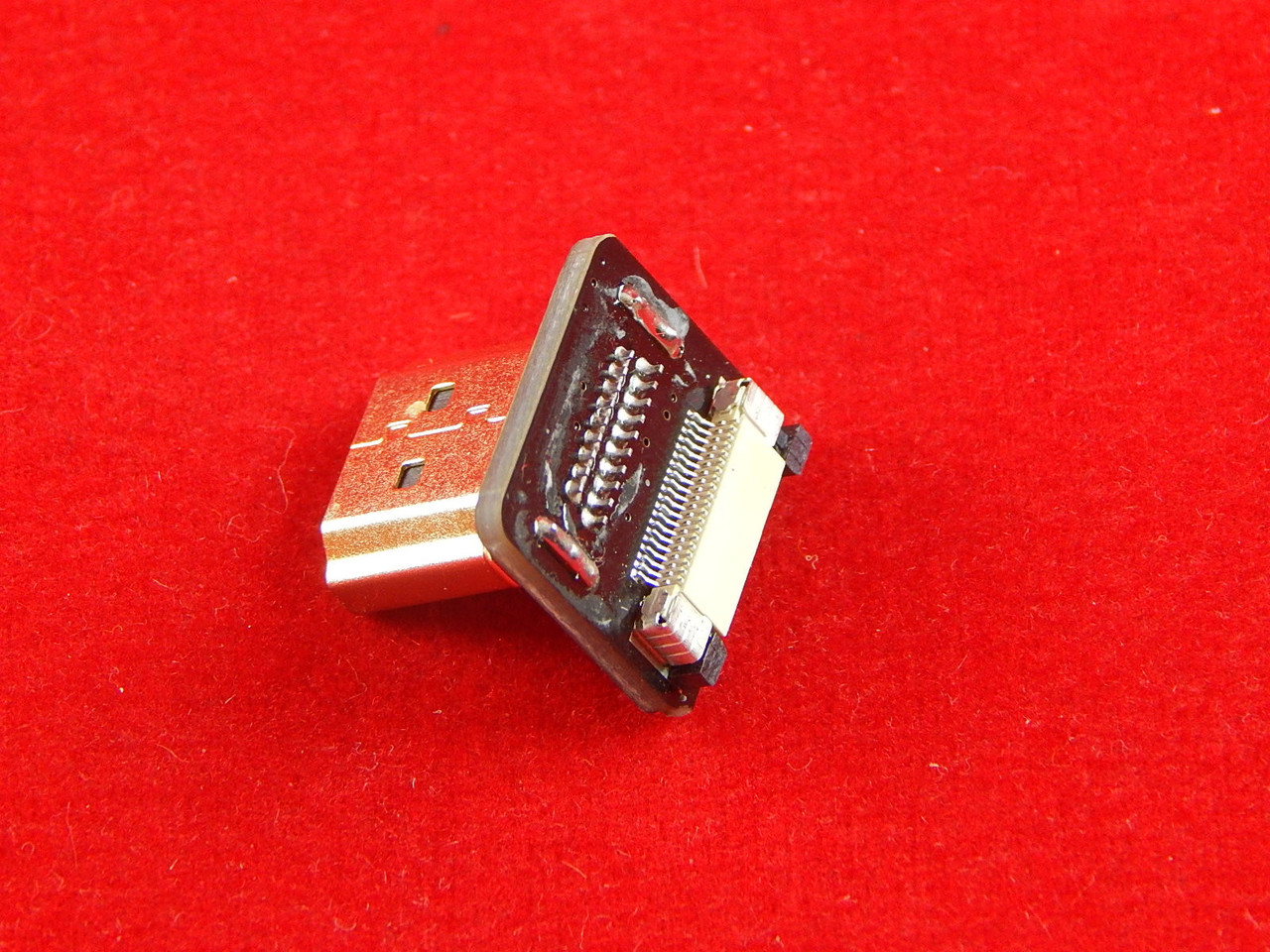 Штекер HDMI угловой на плате - шлейф - фото 1 - id-p55722125