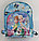 Детский рюкзак для детского сада Холодное сердце (Frozen) сестры мини голубой, фото 2