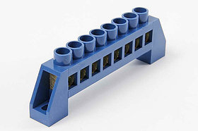 Шина нулевая TS-0812С (ШН-И-10Г) голубая