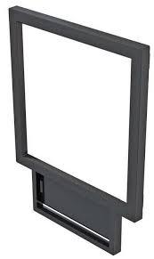 Стекло для приборов (ОП-100) 100×100 мм с рамкой