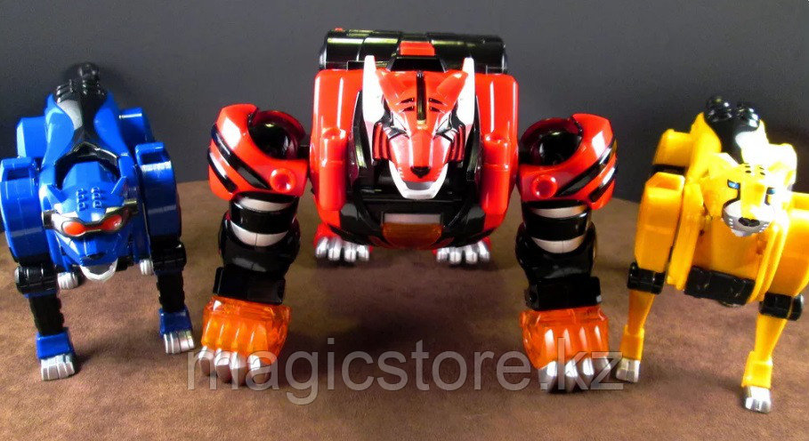 Power Rangers Jungle Fury Set A Micro Animal Zords - Tiger, Jaguar, Cheetah Могучие Рейнджеры - фото 3 - id-p51628444