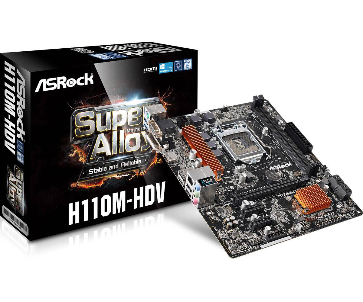 Материнская плата ASRock H110M-HDV