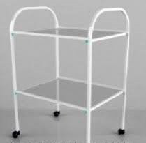 Столик процедурный с 2-мя стеклянными полками (стекло прозрачное)