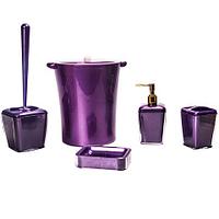 Набор аксессуаров для ванной комнаты 5 в 1 VIOLET house (Фиолетовый)