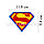 Наклейка на автомобиль логотип супермена, фото 2