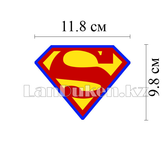 Наклейка на автомобиль логотип супермена