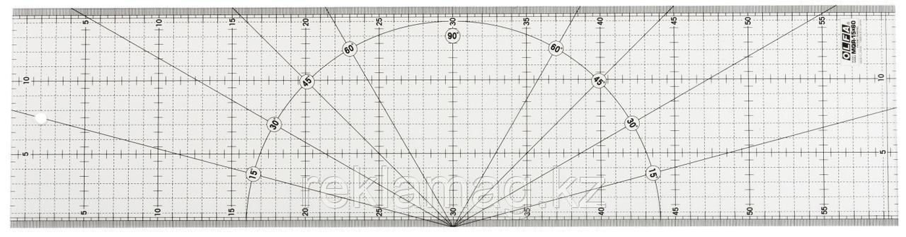 Линейка разметочная OLFA OL-MQR-15x60, метрическая, 150 х 600 мм