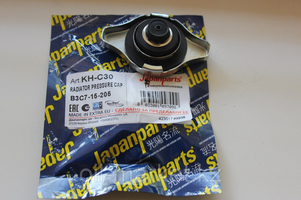 JAPANPARTS KHC30 крышка радиатора (0.9 бар, высота 21mm, диаметр 43.5mm) 0.9 бар, высота 21mm, диаметр 43.5mm