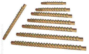 Шина нулевая XQ-0812A (ШН-Г-1М) 1 м