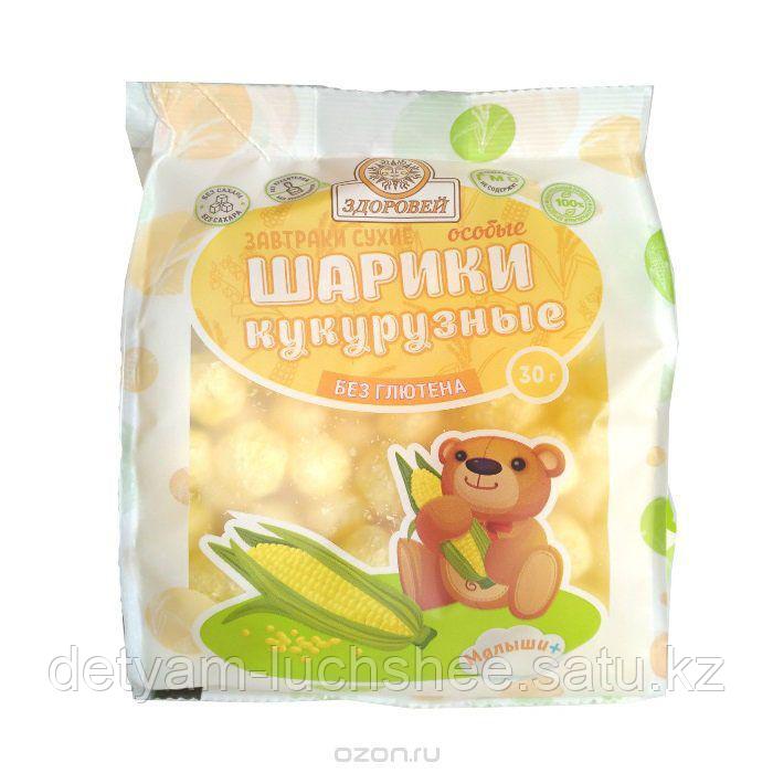 Непоседа без глютеновые шарики кукурузные без сахара, 30 г - фото 1 - id-p55759767