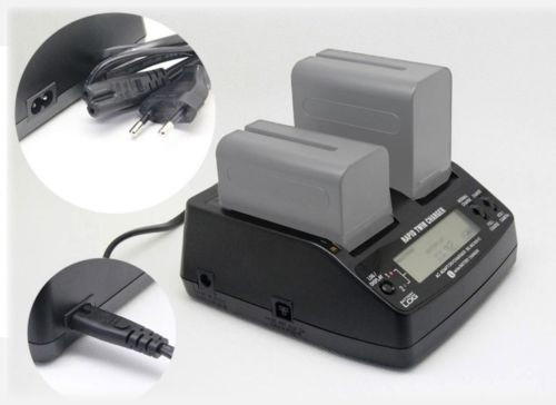 Зарядное устройство AC-VQ1051С (двойное) для Sony NP-F970 - фото 1 - id-p3786968