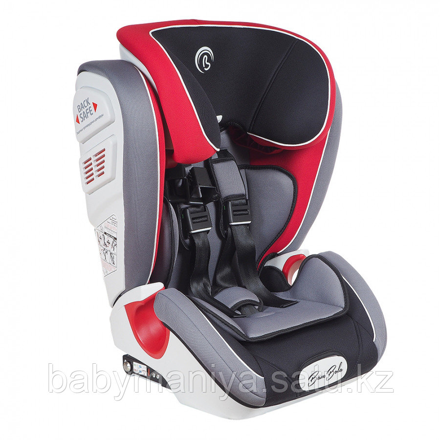 Автокресло группы 1/2/3 (9–36кг) Bambola Terra Isofix Красный