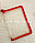 Папка на молнии А4 пластиковая с тканевой окантовкой (красная), фото 2