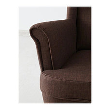 Кресло с подголовником СТРАНДМОН коричневый ИКЕА, IKEA, фото 3