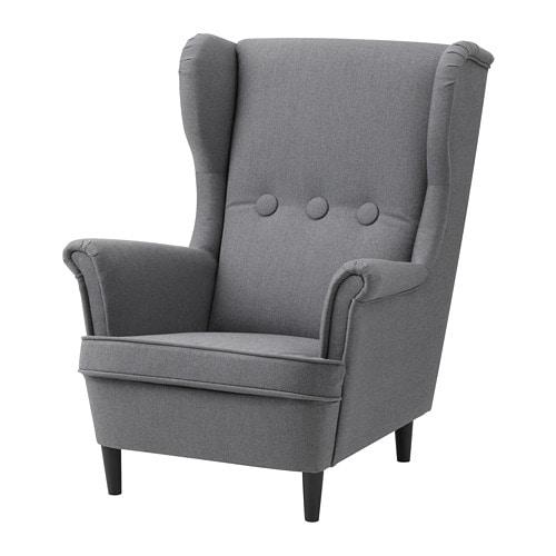 Кресло детское СТРАНДМОН серый ИКЕА, IKEA 
