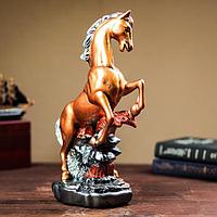 Сувенир "Конь на дыбах" средний бронза 38 см микс, фото 1