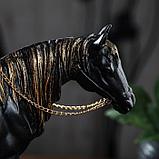 Сувенир "Конь вороной" 27 см, чёрная, фото 4