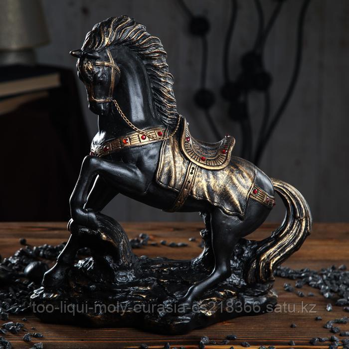 Сувенир "Грациозный конь", вороной со стразами - фото 1 - id-p55858336
