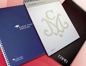 Изготовление блокнотов с логотипом , печать блокнотов, блокноты заказать Астана