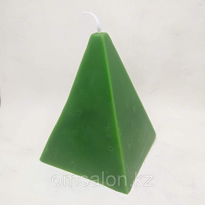 Свеча восковая Пирамида (зеленая) - фото 1 - id-p55912579