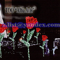 Фигуры личные светящиеся светодиодные акриловые 3D  Цветок "Тюльпан", фото 2