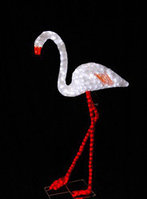 Уличная фигура светящаяся светодиодная акриловая 3D "Фламинго", фото 4