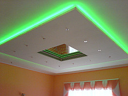 Монтаж подсветки потолков, декоративная подсветка потолка