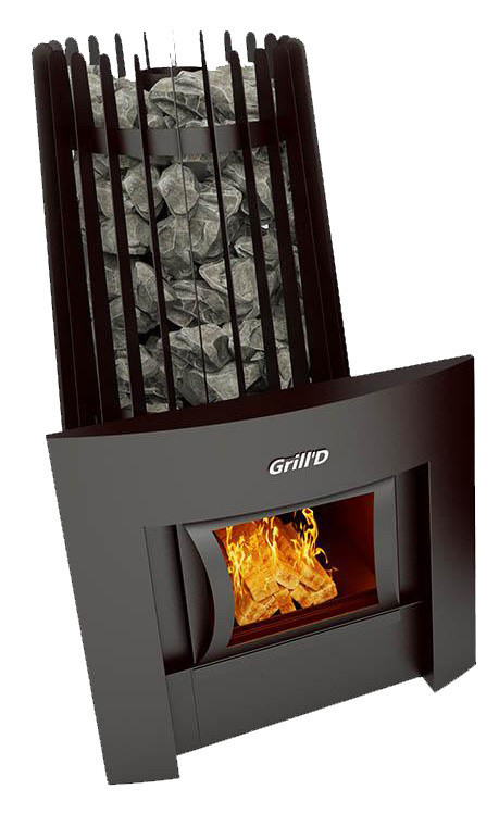 Печь для бани Grill'D Cometa 180 window black 8-24 м3