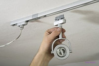 Шинопровод 220 В FAN 1 метр. Белый, фото 4