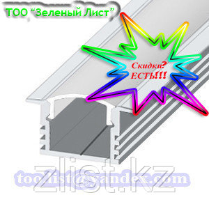 Светодиодный профиль ЛПВ12 Профиль алюминиевый, анодированный, цвет - серебро
