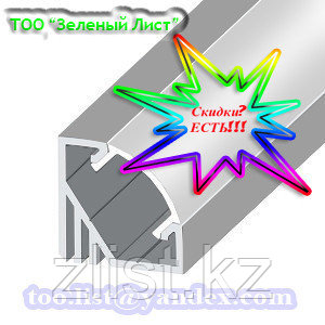 Профиль, профиль үшін жарықдиодты таспалар ЕПМ 17 Алюминий профилі, анодталған, түсі - күміс