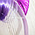 Ободок с рогом единорога ушками и челкой фиолетовый, фото 5