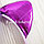 Ободок с рогом единорога ушками и челкой фиолетовый, фото 4