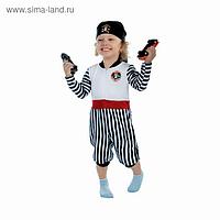Карнавальный костюм "Пират", велюр, комбинезон, бандана, 1-2,5 года, рост 92 см