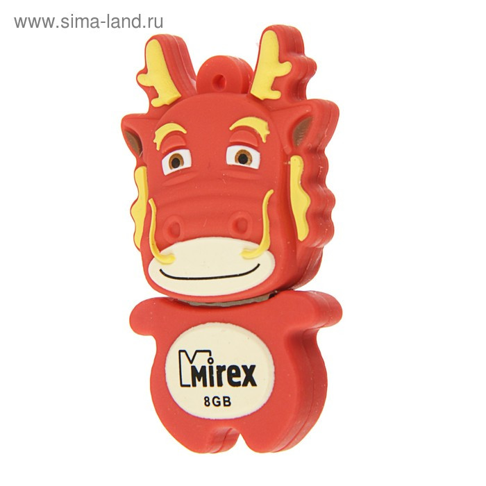 Подарочная USB-флешка 8 Gb Mirex DRAGON RED, "красный дракон"