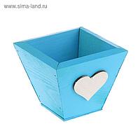 Ящик реечный синее, мини, 11 х 11 х 9,5 см