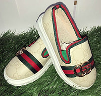 Туфли для девочки с пряжками Gucci размеры 21-26
