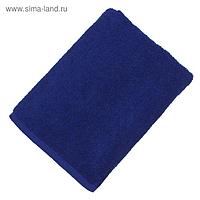 Полотенце махровое "Экономь и Я" 50*90 см синий, 100% хлопок, 340 г/м2